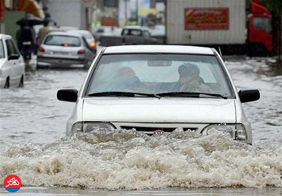 برف، باران و تگرگ در راهِ مازندران