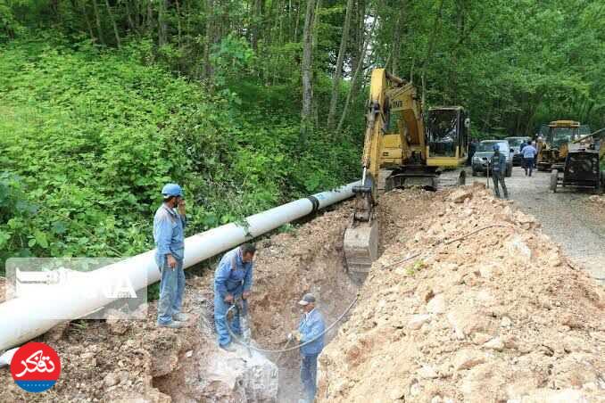ادامه عملیات گازرسانی به روستای اکراسر و جنت‌رودبار 