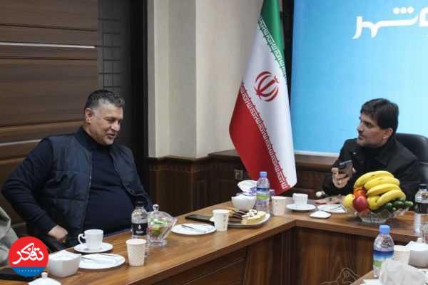علی دایی اسطوره فوتبال در عمارت شهرداری نوشهر