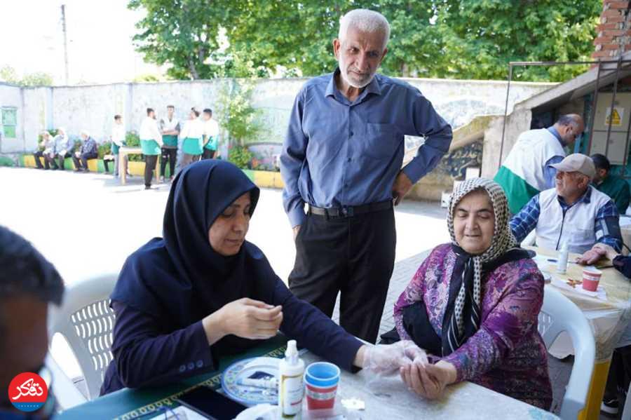 ویزیت رایگان کاروان سلامت کانون خدمت رضوی استان مازندران در دهه کرامت
