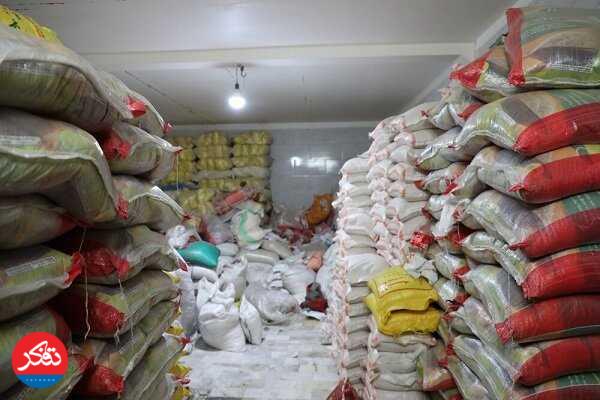 کشف ۱۰۰ تن برنج احتکاری در گلوگاه