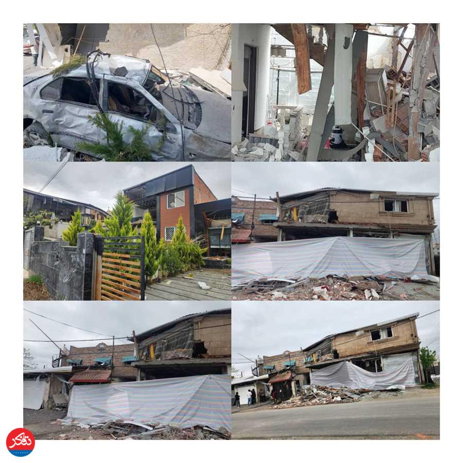 تخریب پنج واحد مسکونی براثر انفجار گاز خانگی 