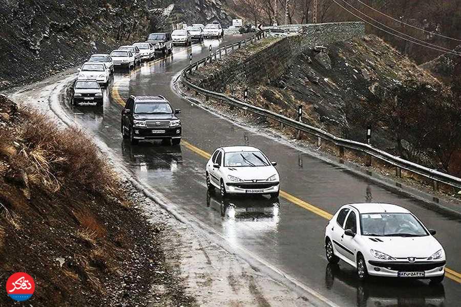 جاده‌های اصلی مازندران؛ لغزنده و پرترافیک