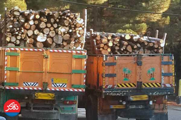 توقیف محموله‌های زغال و چوب جنگلی قاچاق
