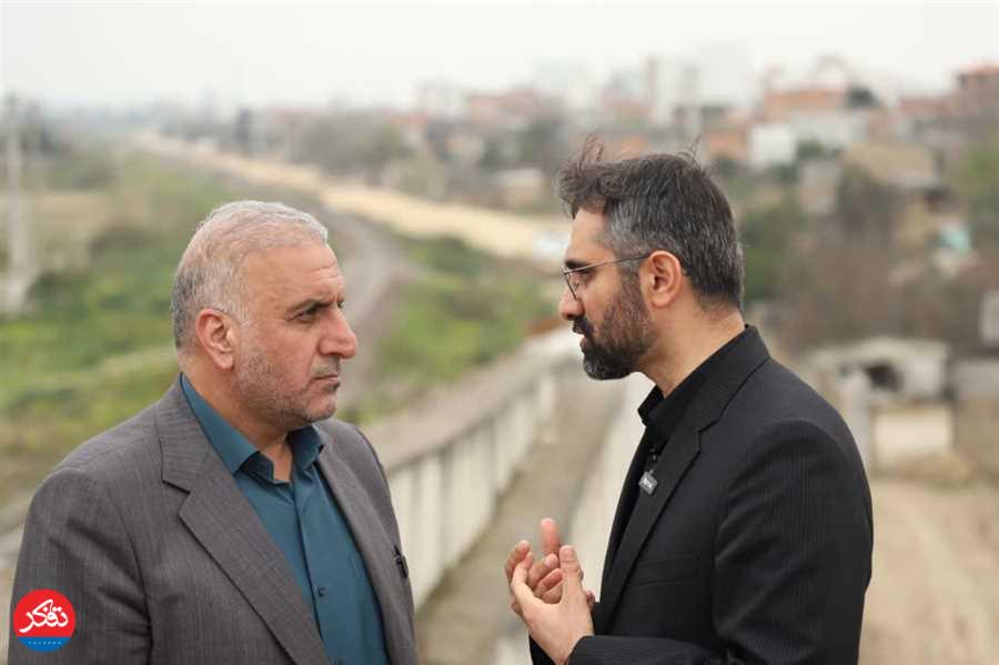 بازدید سرپرست فرمانداری ساری از پروژه پل‌ تا پل