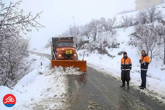 برف سنگین، راه 210 روستای کوهستانی را مسدود کرد